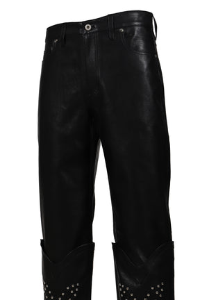 WESTERN BOOT TROUSERS / BLK