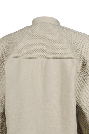 PADDED COTTON CARDIGAN / BEI