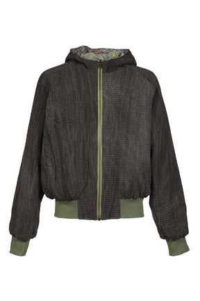 REVERSIBLE SKETCH BOMBER / GRN