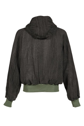 REVERSIBLE SKETCH BOMBER / GRN