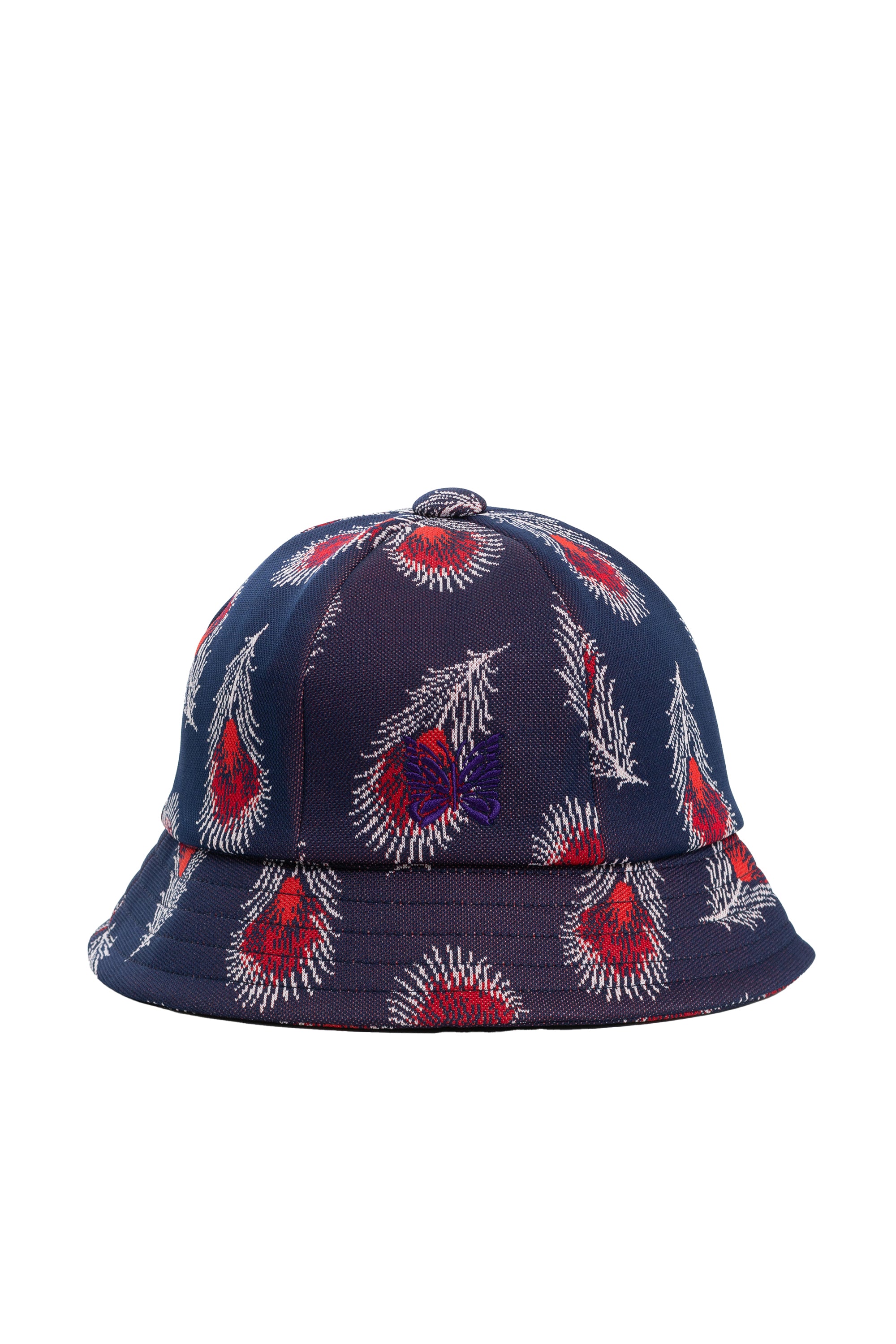 Needles FW23 BERMUDA HAT - POLY JQ. / FEATHER -NUBIAN