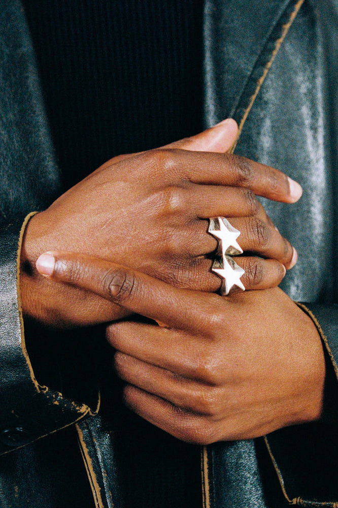 SUPERSTAR KNUCKLE RING / SIL
