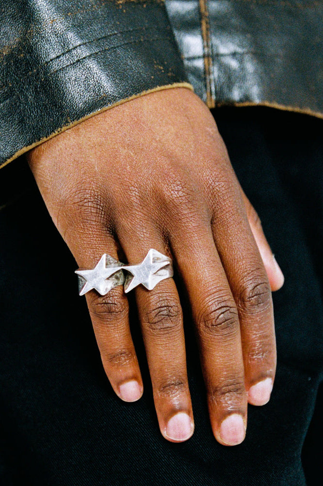SUPERSTAR KNUCKLE RING / SIL
