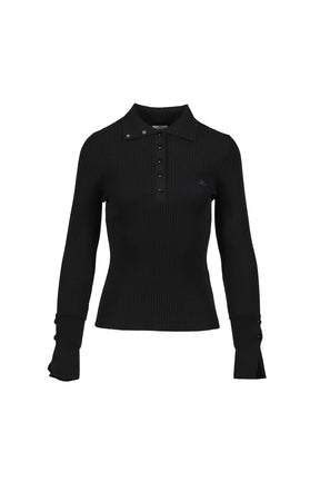 CLASSIC RIB POLO / BLK