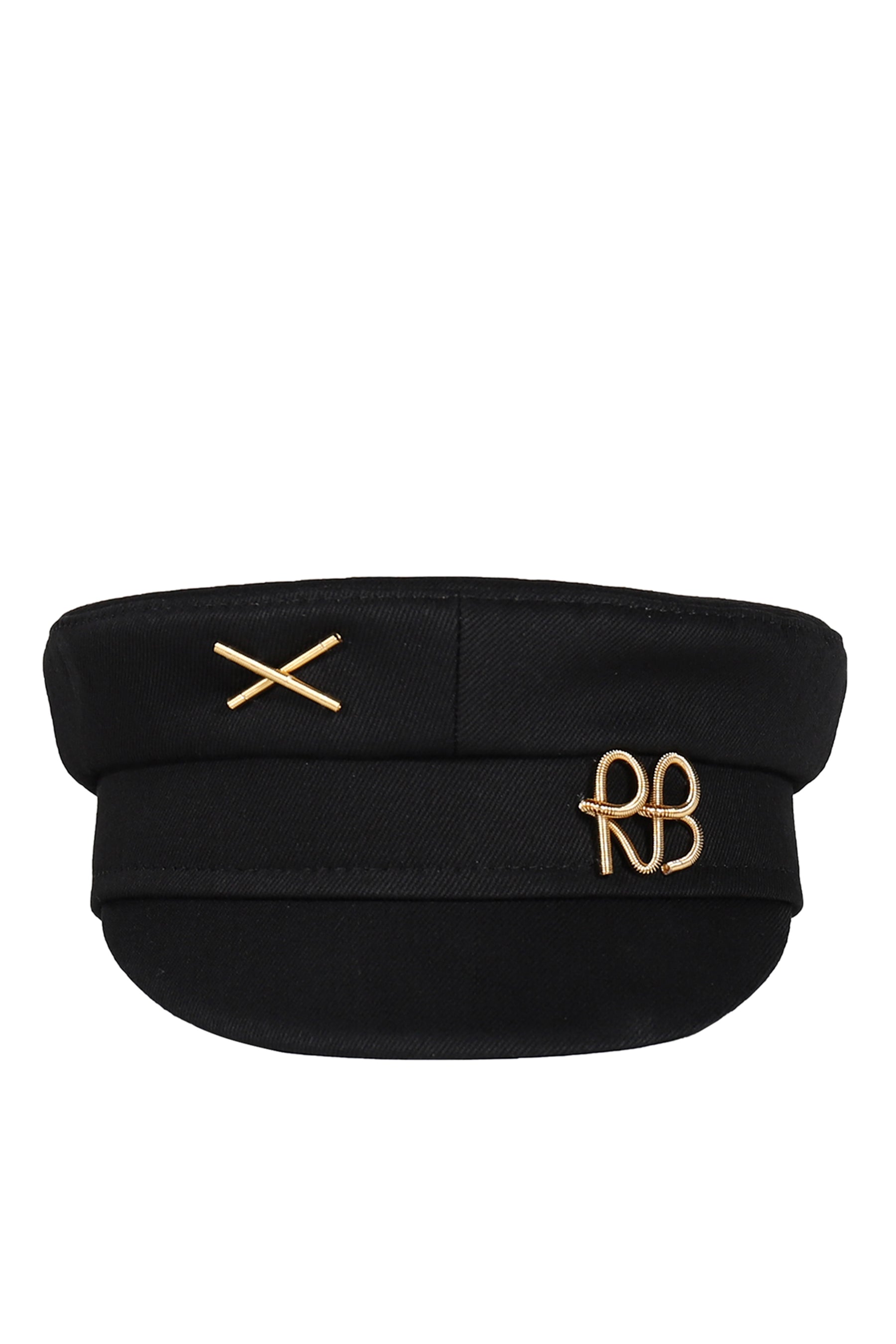 LOGO-EMBELLISHED BAKER BOY CAP / BLK