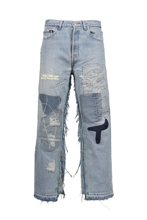 STERLING REPAIR DOUBLE-WIDE DENIM TROUSER / ASSORT