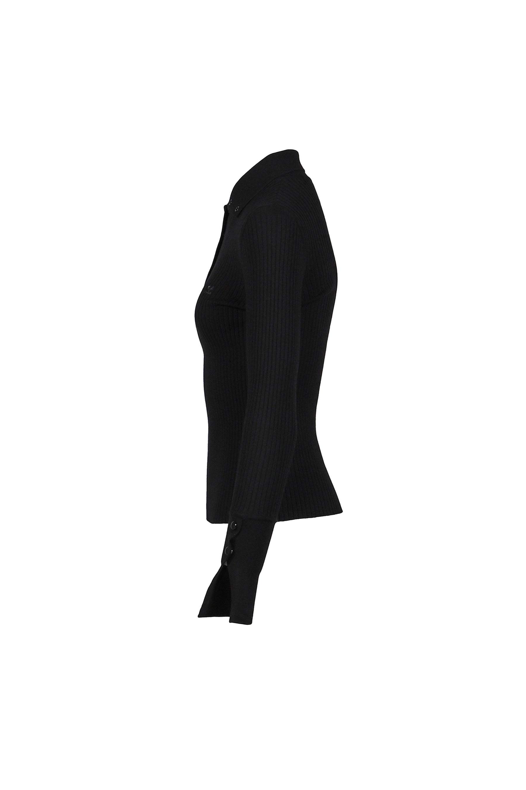 CLASSIC RIB POLO / BLK