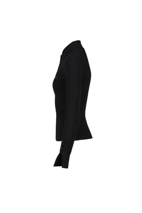 CLASSIC RIB POLO / BLK