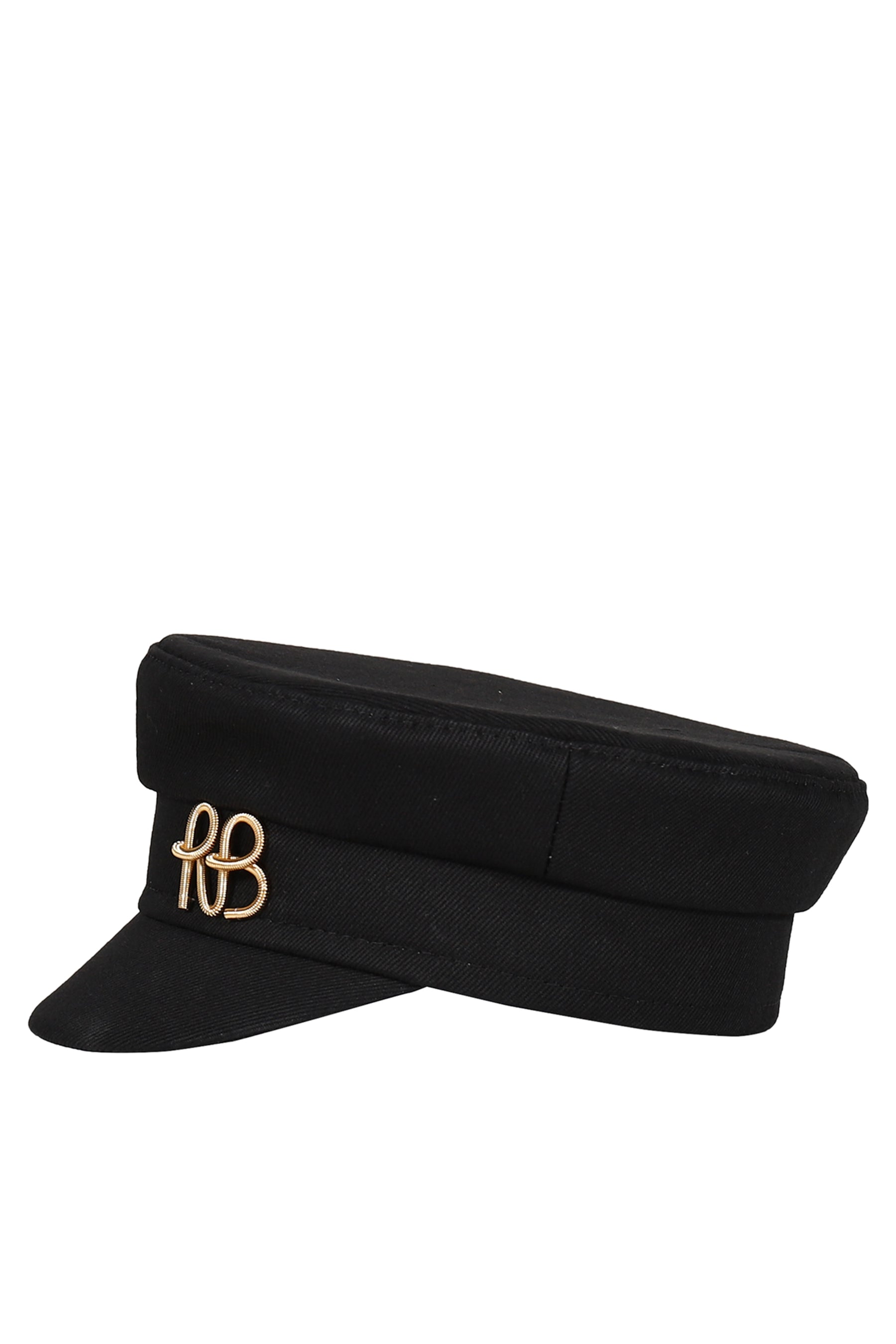 LOGO-EMBELLISHED BAKER BOY CAP / BLK