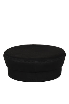 LOGO-EMBELLISHED BAKER BOY CAP / BLK