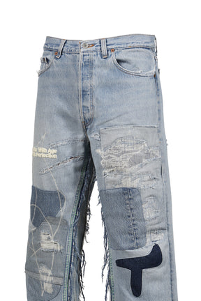 STERLING REPAIR DOUBLE-WIDE DENIM TROUSER / ASSORT