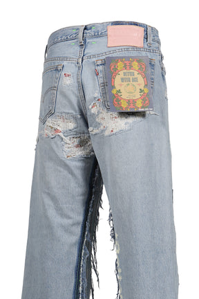 STERLING REPAIR DOUBLE-WIDE DENIM TROUSER / ASSORT