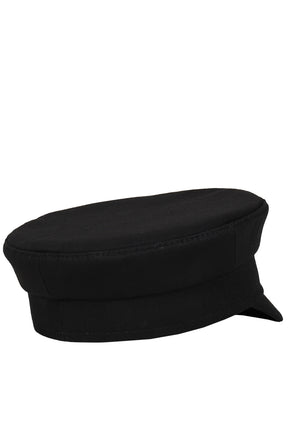 LOGO-EMBELLISHED BAKER BOY CAP / BLK