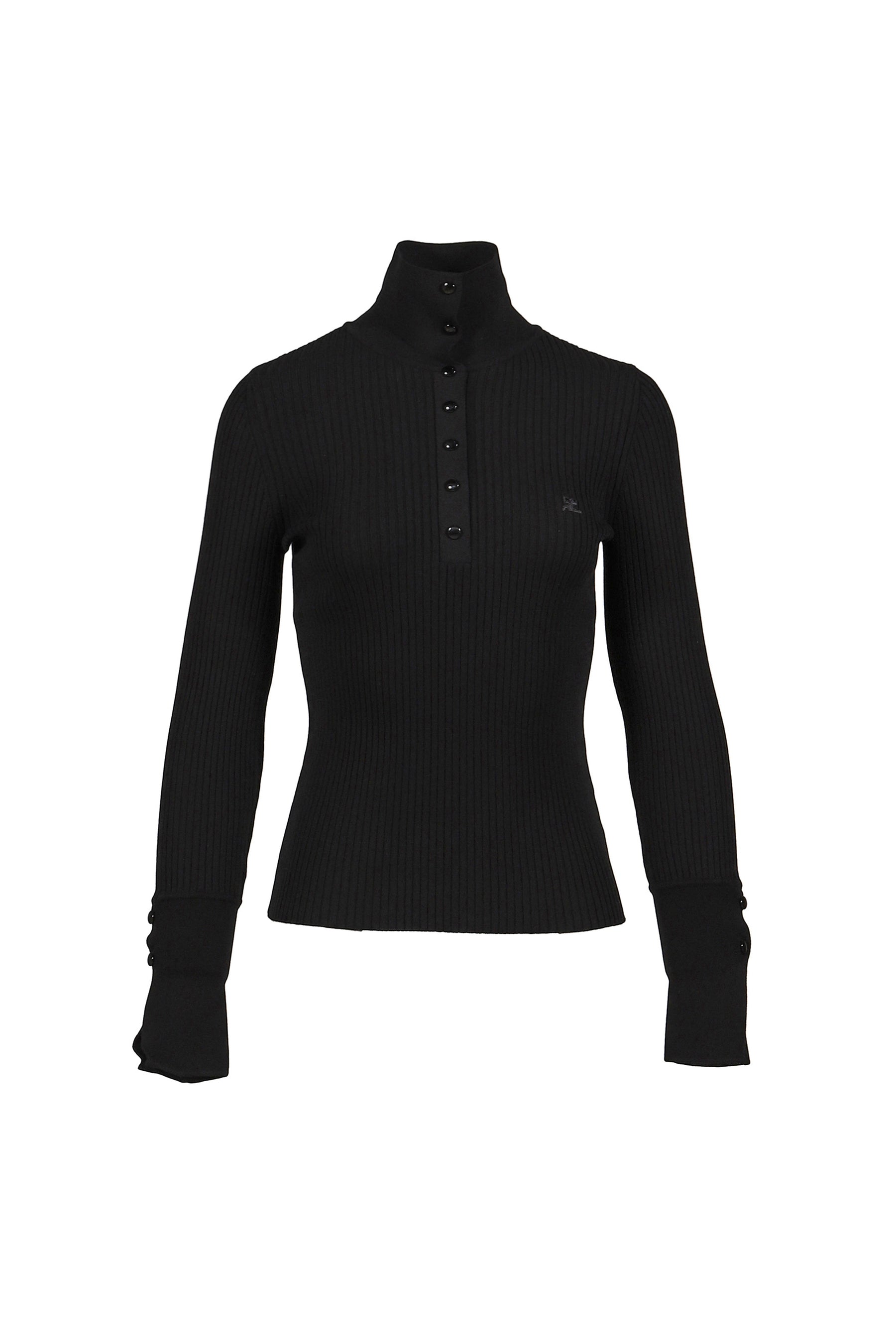 CLASSIC RIB POLO / BLK