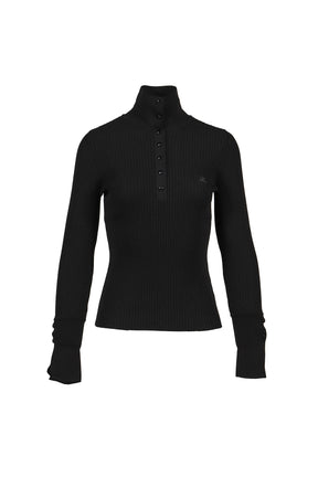 CLASSIC RIB POLO / BLK