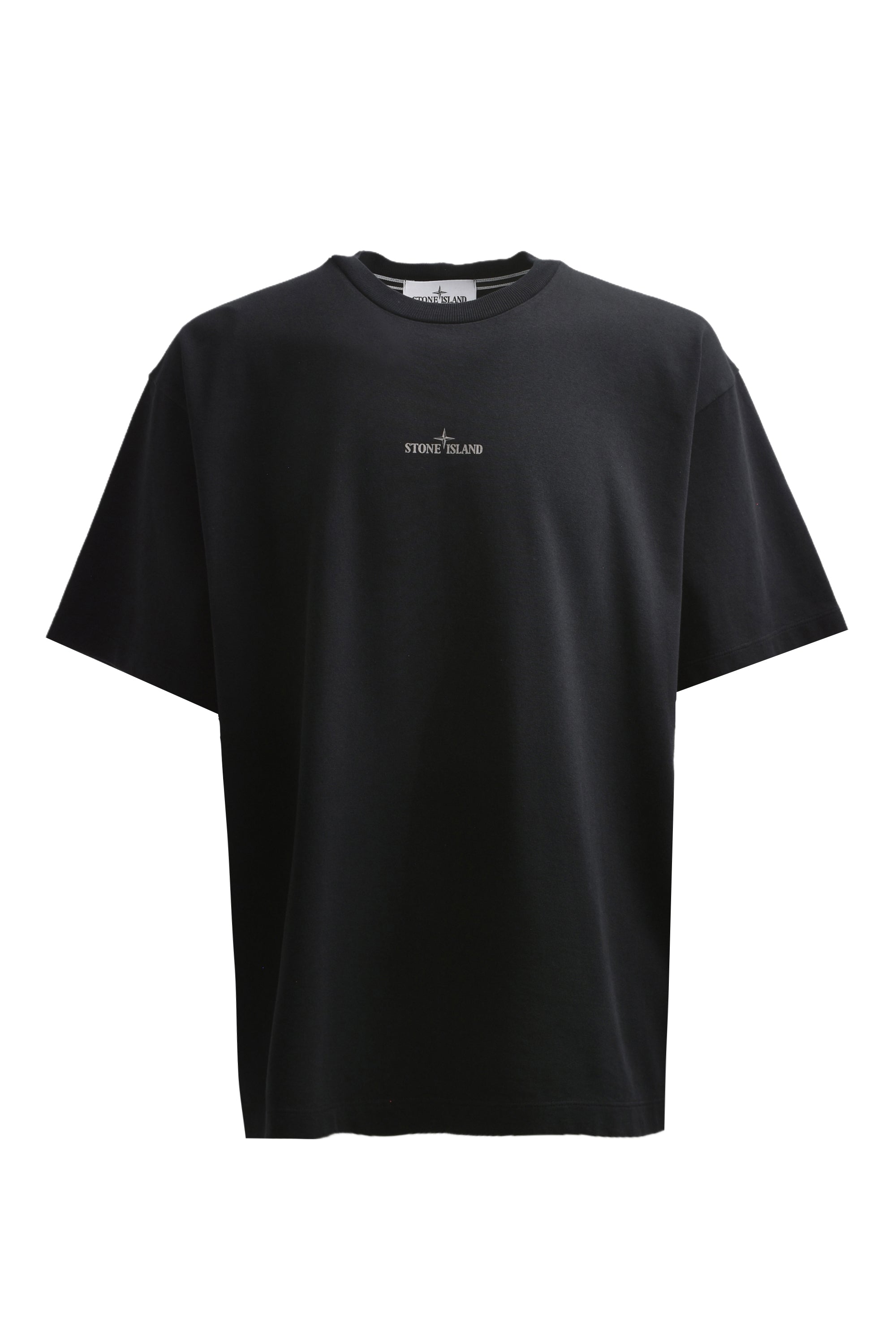 STONE ISLAND ストーンアイランド SS24 LOGO PRINT T-SHIRT / BLK - NUBIAN