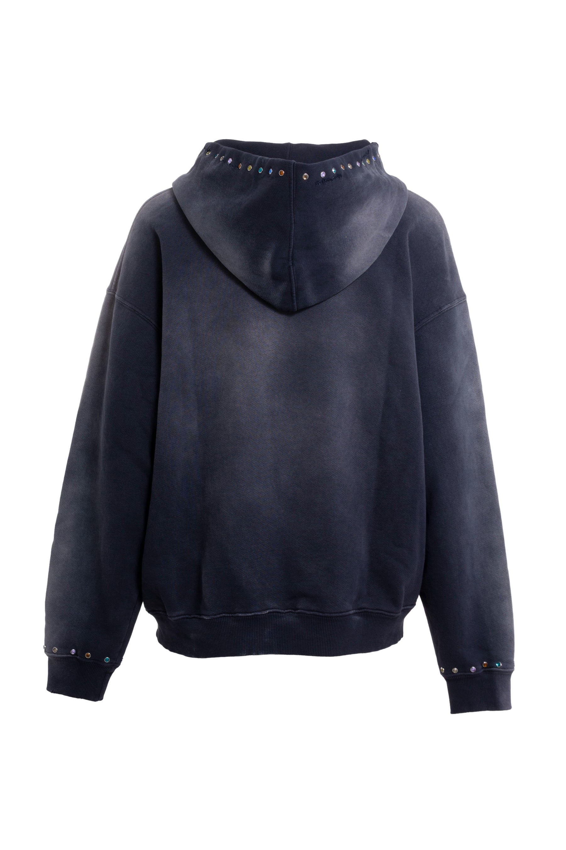 ALCHEMIST FW23 RAY PUNK HOODIE -CRYSTALS- / FADED BLK -NUBIAN