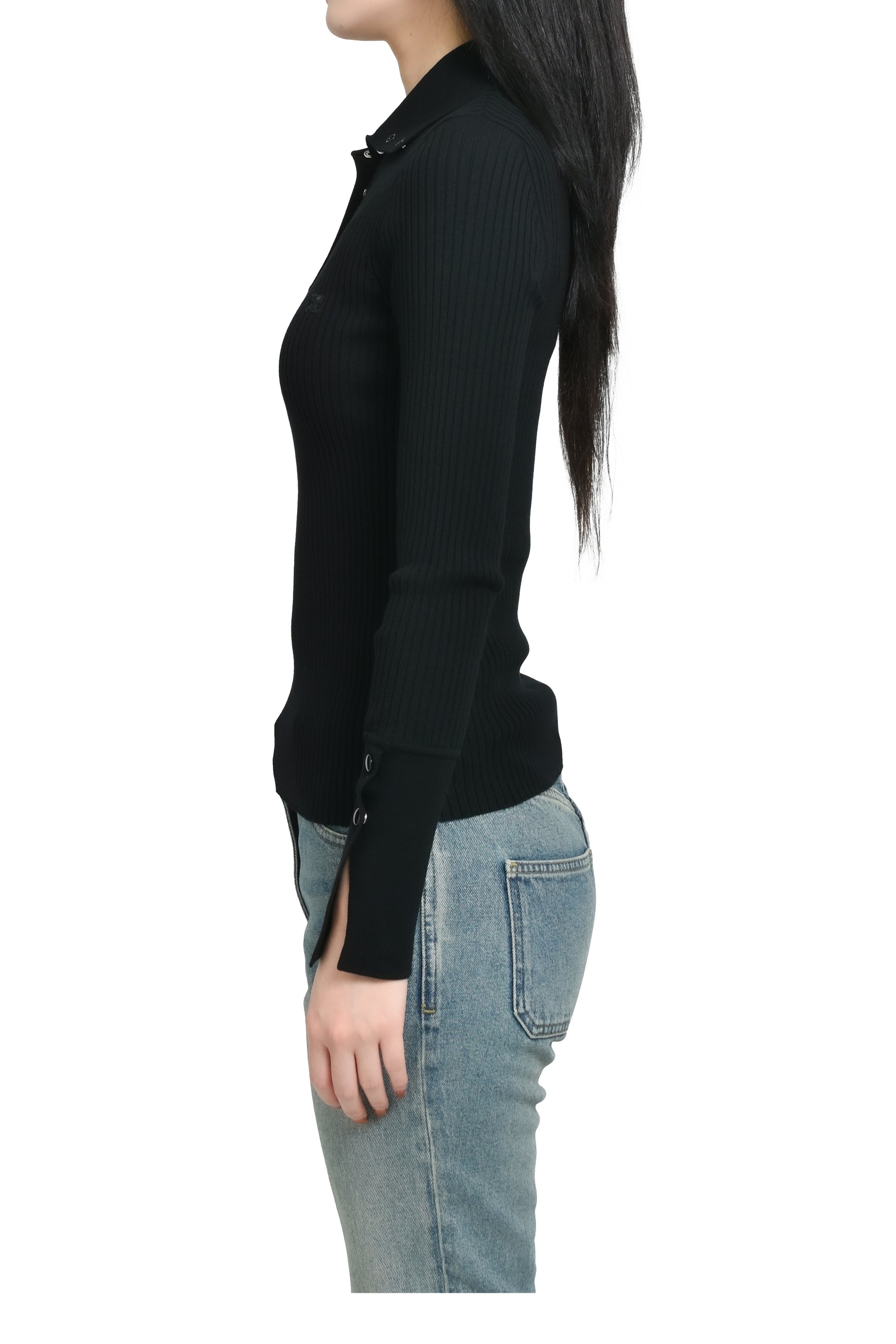 CLASSIC RIB POLO / BLK