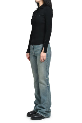 CLASSIC RIB POLO / BLK