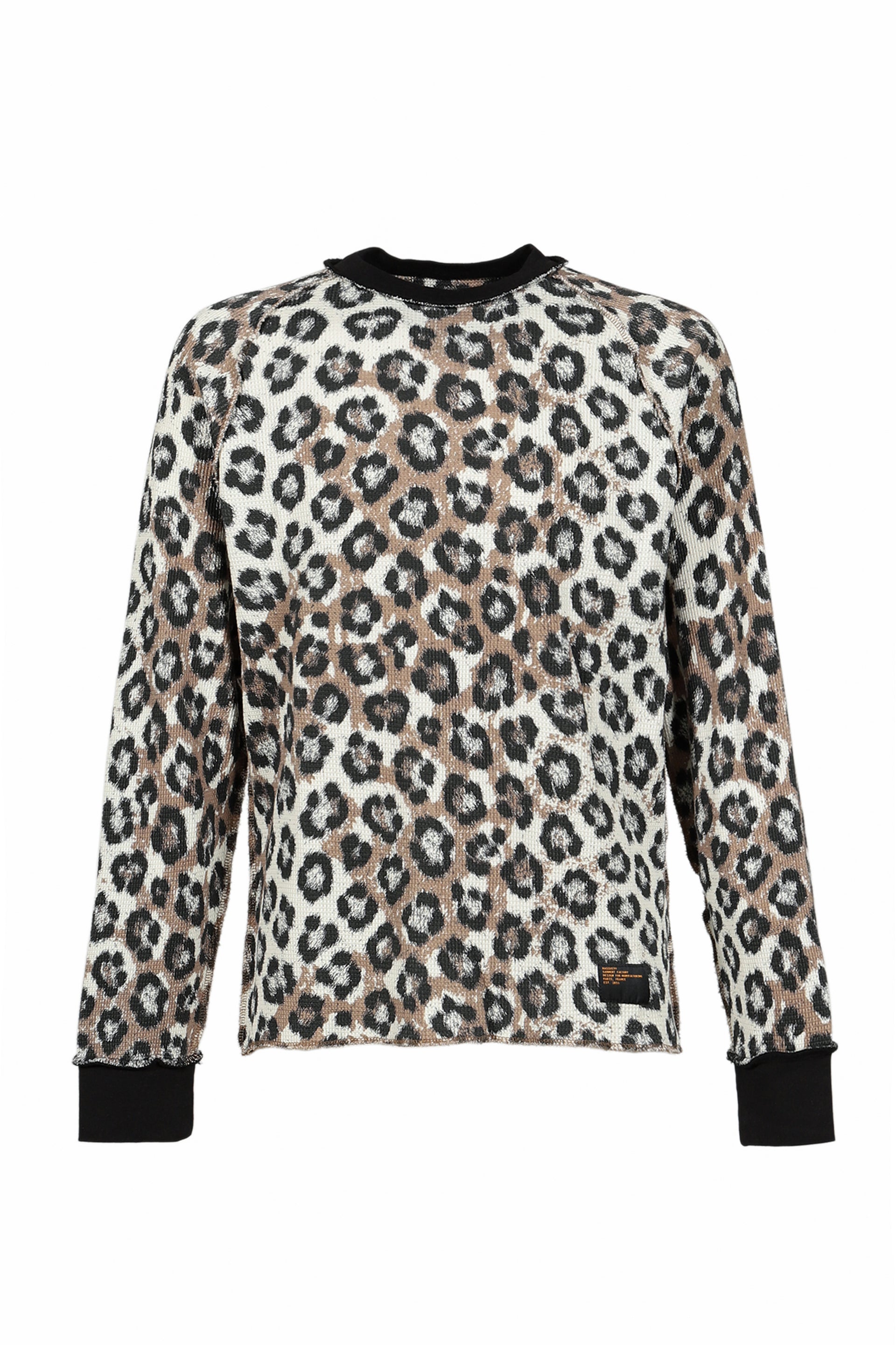 MEN LEOPARD THERMAL L/S TEE SHIRT / LEOPARD