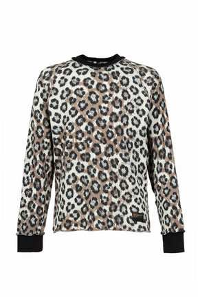 MEN LEOPARD THERMAL L/S TEE SHIRT / LEOPARD