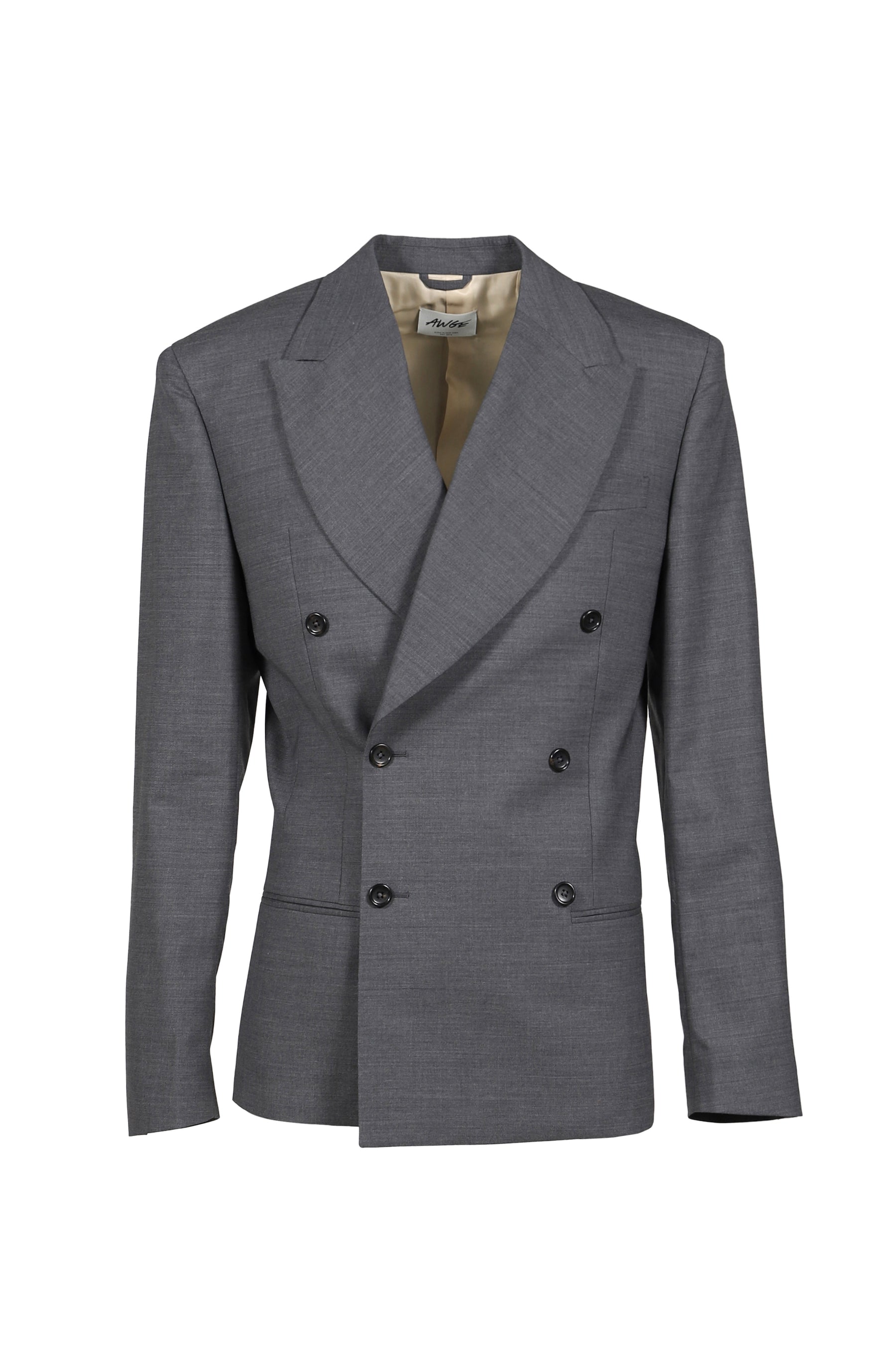 DOUBLE-BREASTED BLAZER / GRY