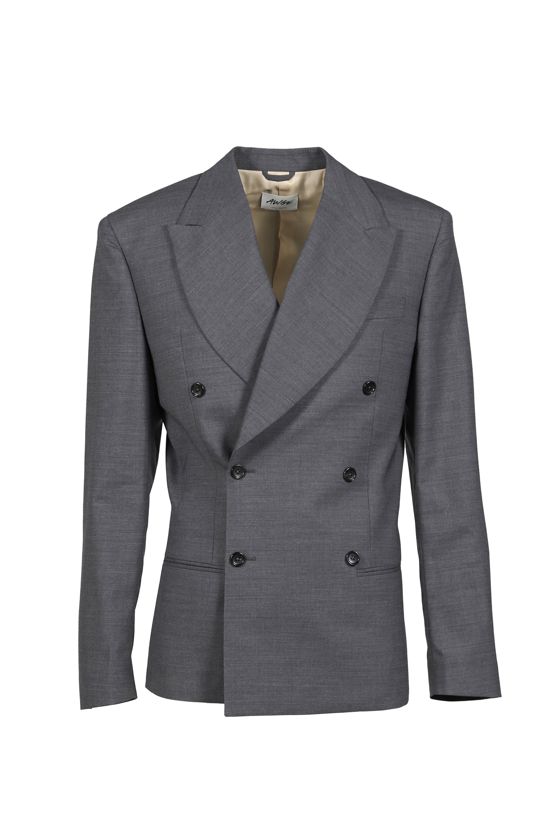 DOUBLE-BREASTED BLAZER / GRY