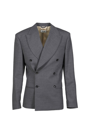 DOUBLE-BREASTED BLAZER / GRY