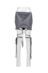 ARMOUR KNIT SKIRT / GRY