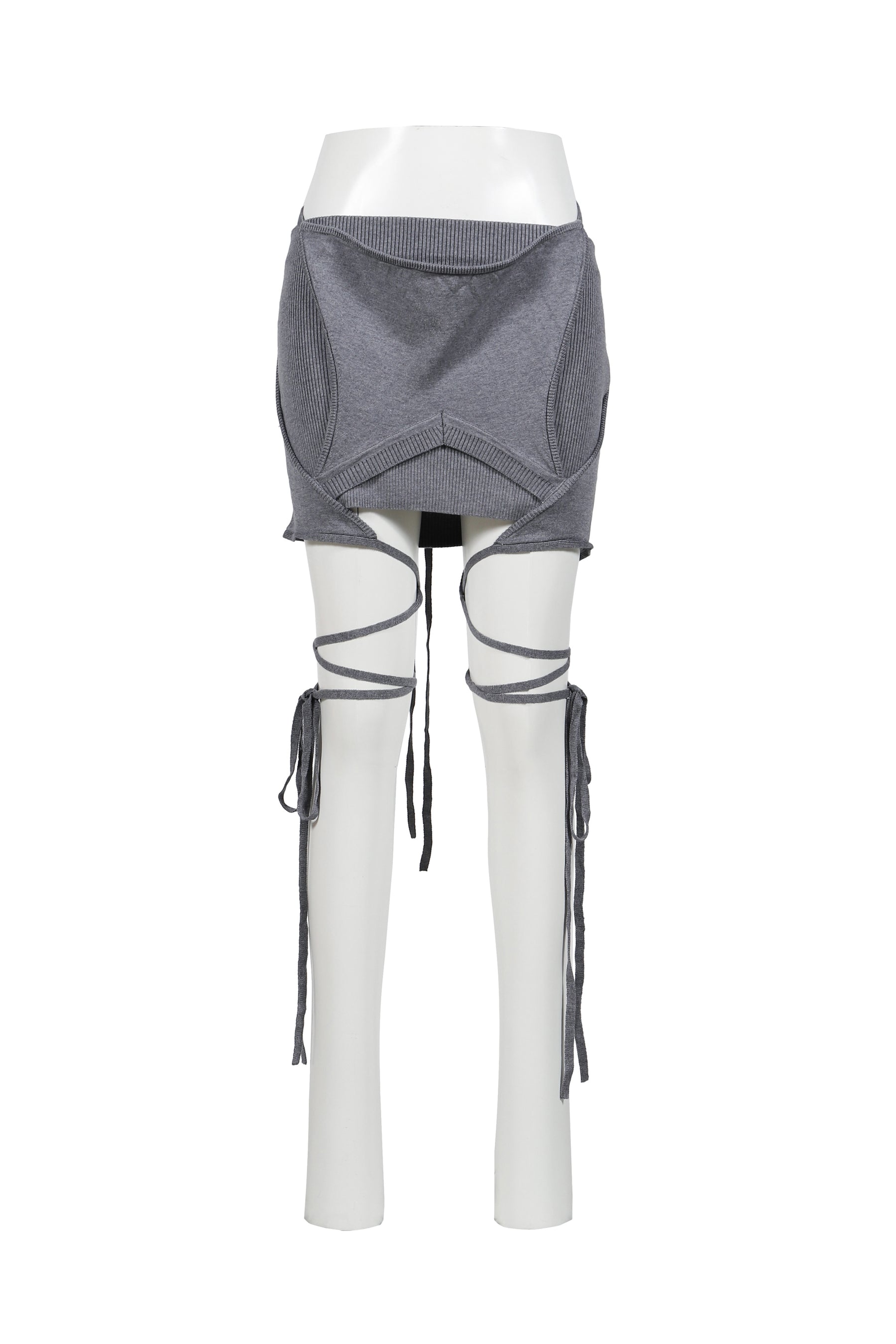 ARMOUR KNIT SKIRT / GRY