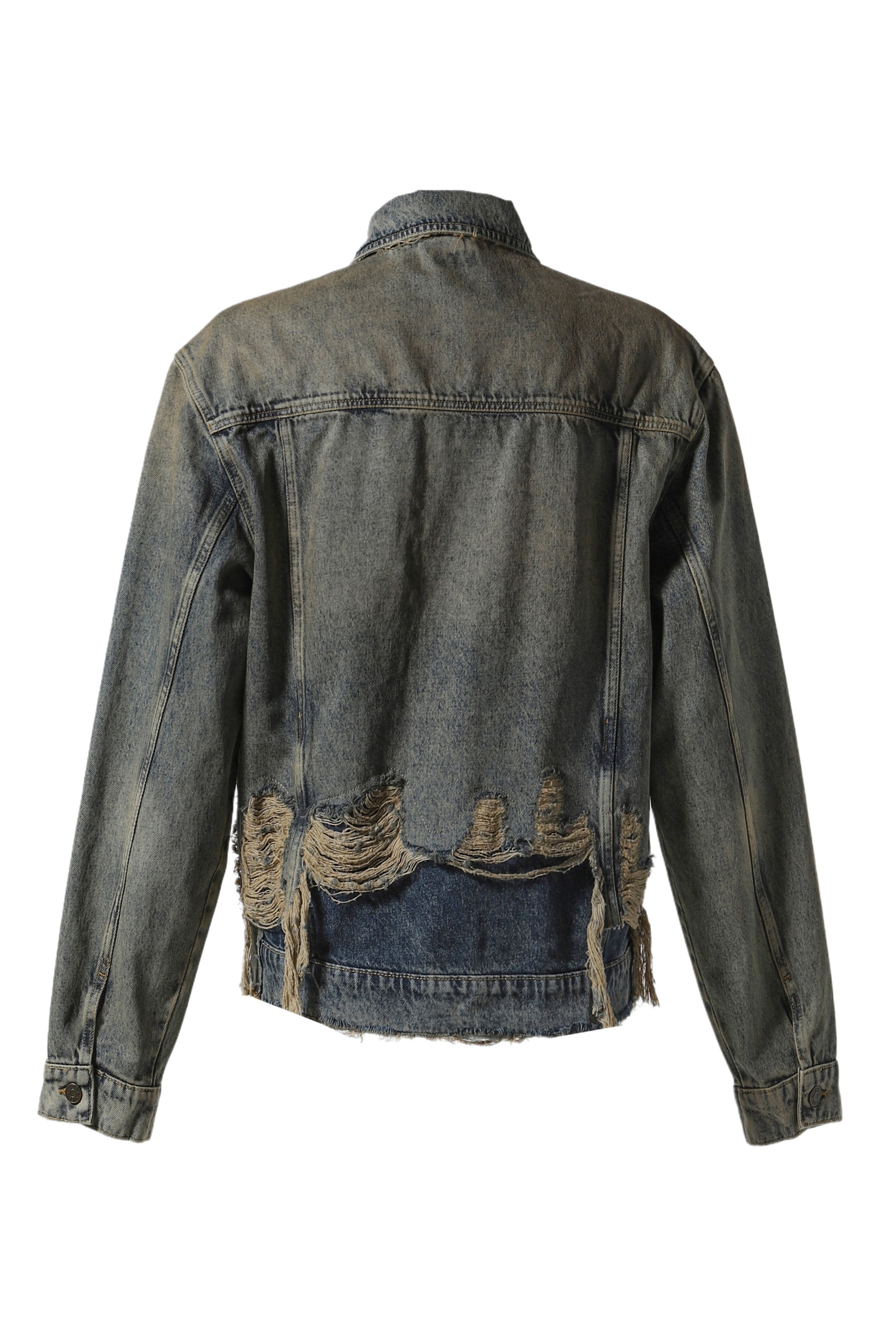 GUSA DISTRESSED DENIM JACKET / IND