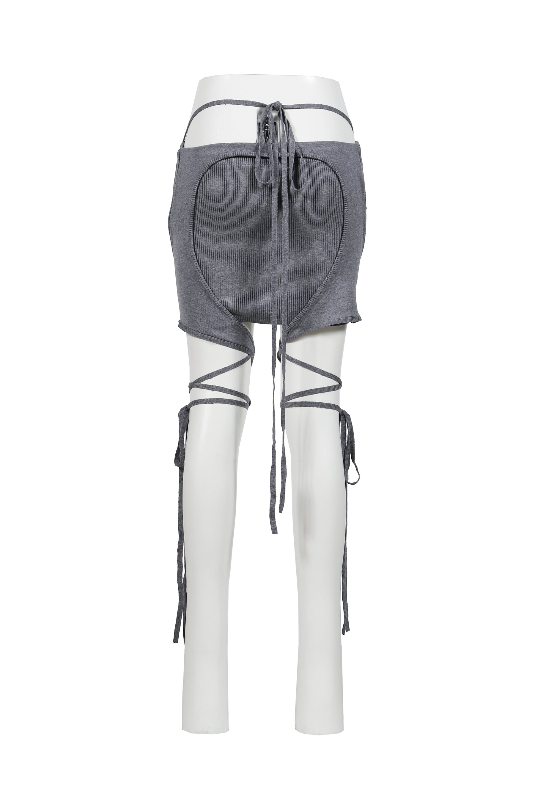 ARMOUR KNIT SKIRT / GRY