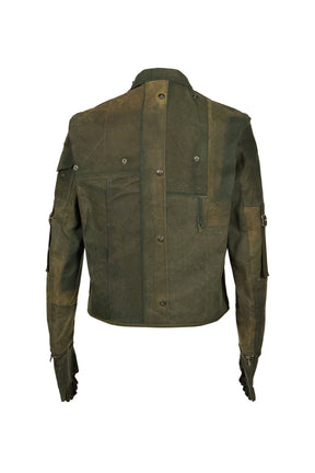 PHANTOM PATCHWORK GLOVED JACKET / GRN
