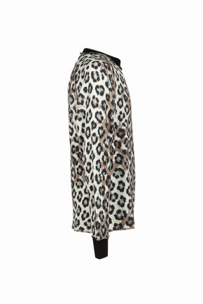 MEN LEOPARD THERMAL L/S TEE SHIRT / LEOPARD
