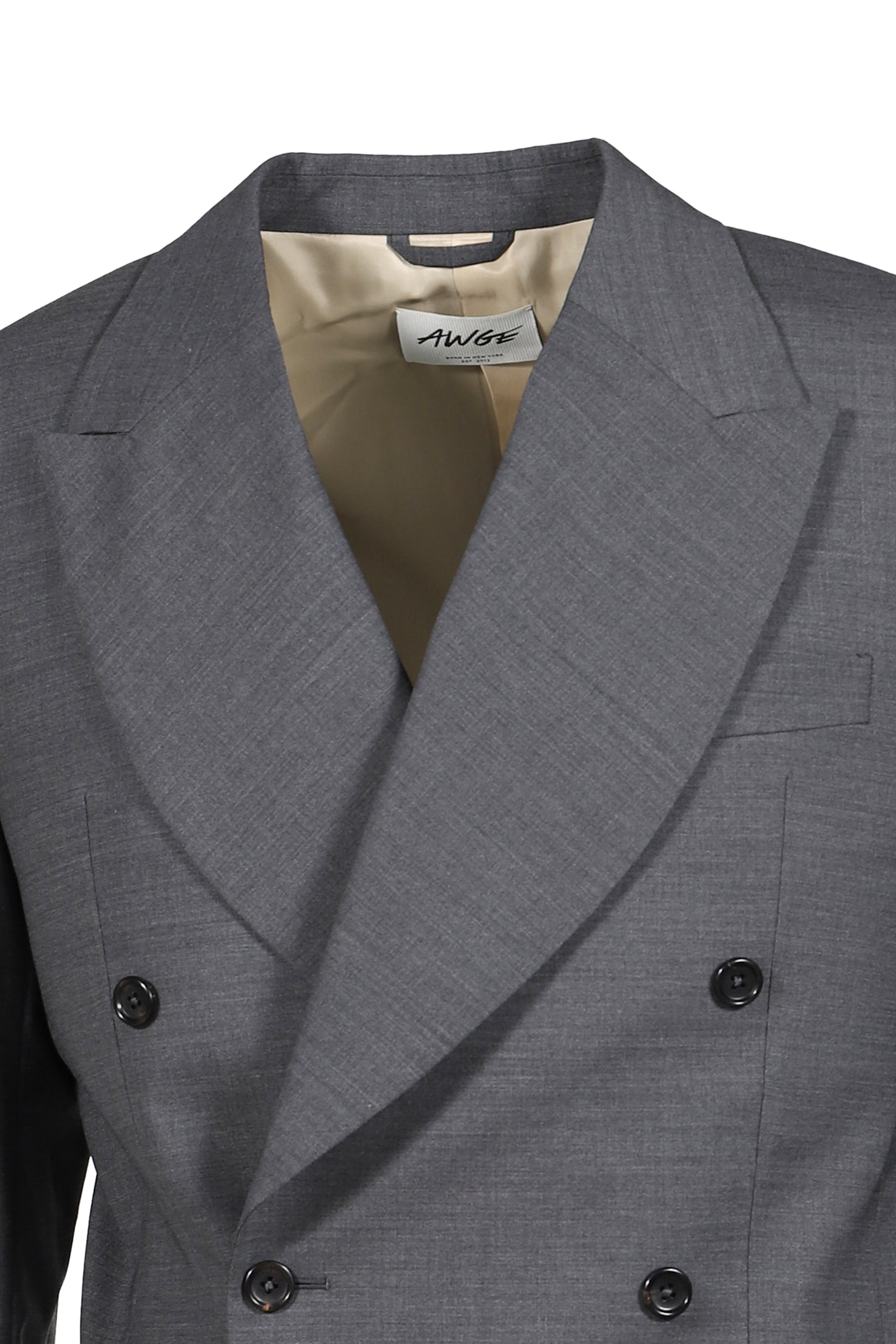 DOUBLE-BREASTED BLAZER / GRY