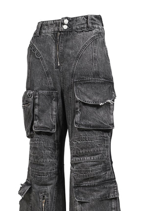 CARGO JEANS / BLK