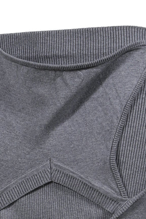 ARMOUR KNIT SKIRT / GRY