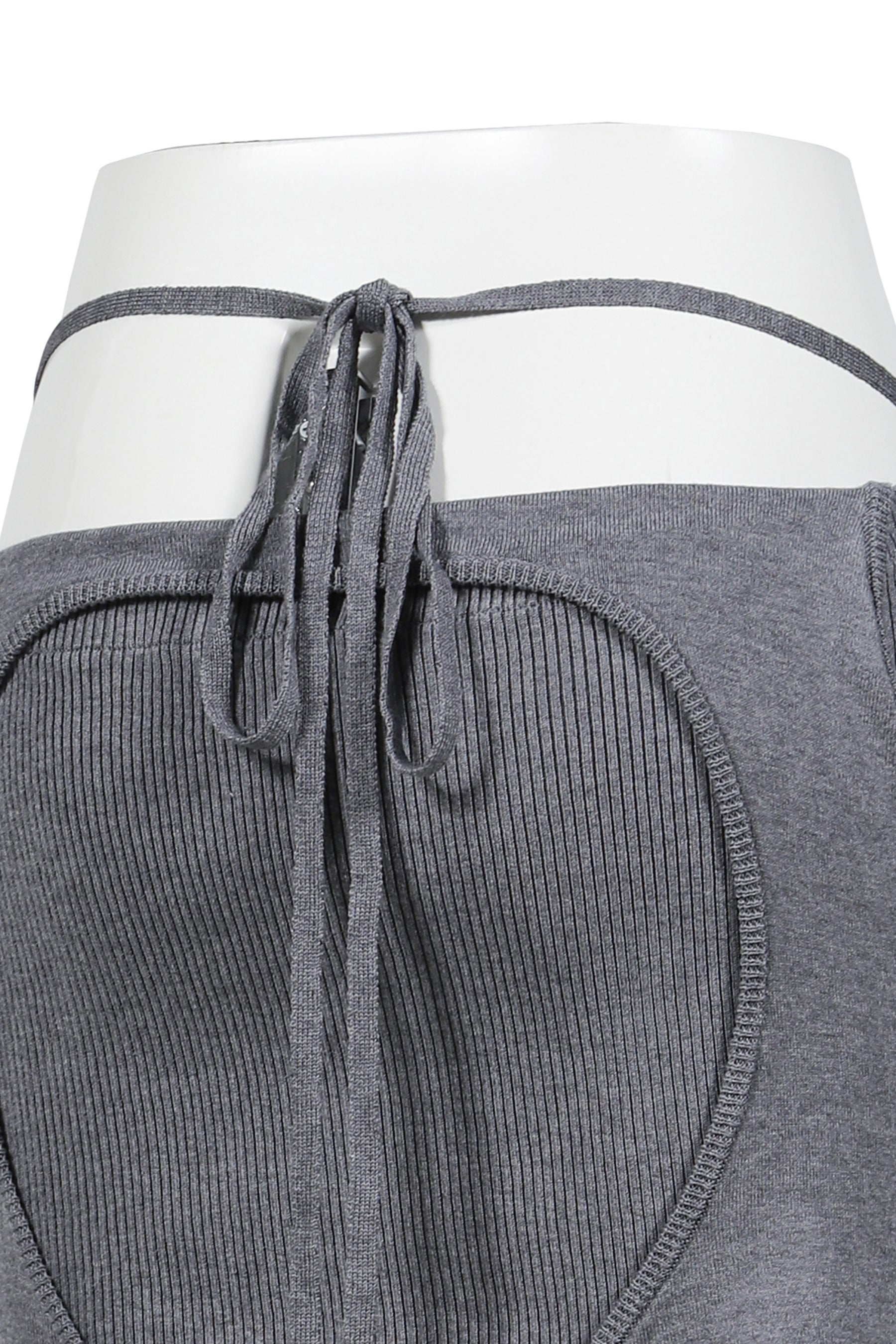 ARMOUR KNIT SKIRT / GRY