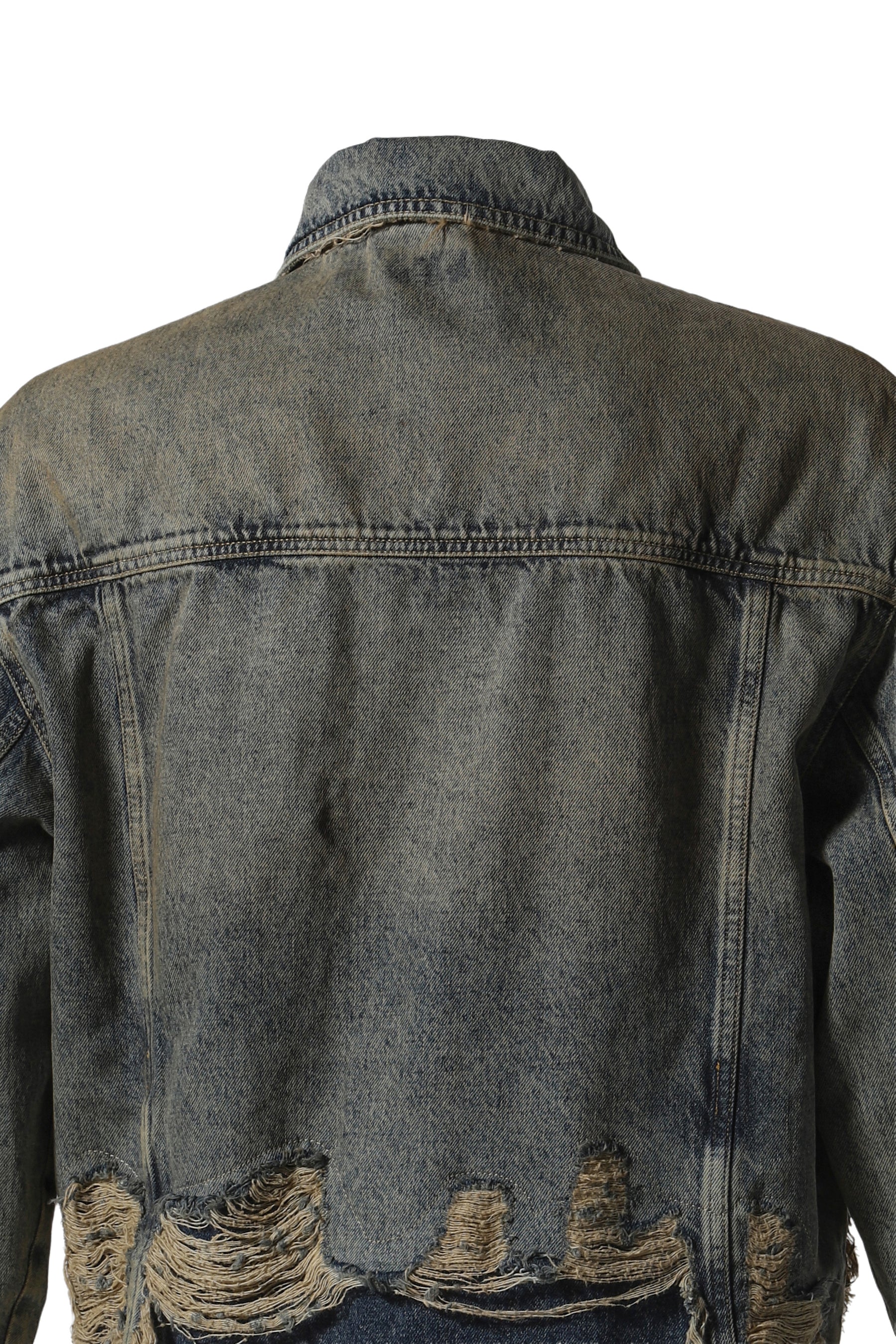 GUSA DISTRESSED DENIM JACKET / IND