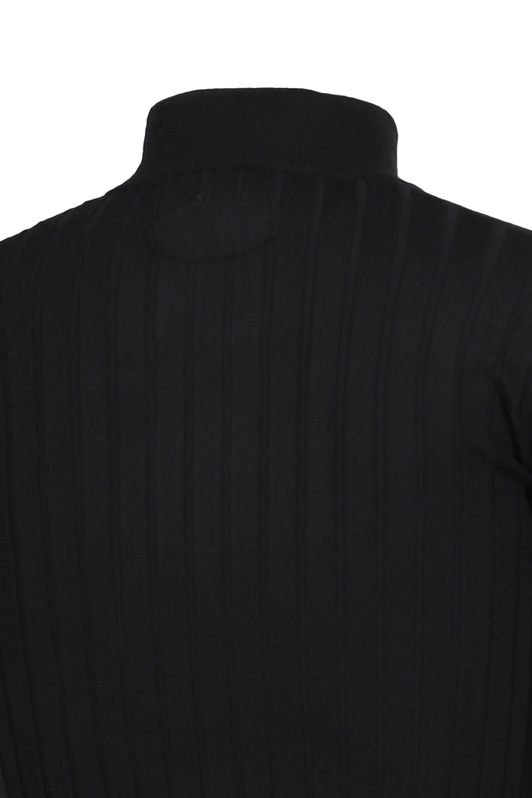 LAYERED DRIVERS RIB KNIT / BLK