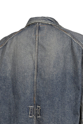 "RANDOM STICH" DRAPING TAILORED DENIM JACKET / IND