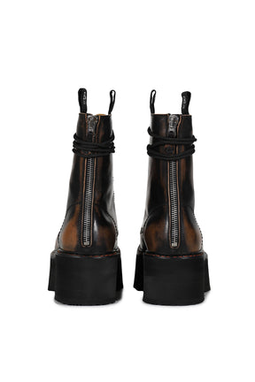 DOUBLE STACK LACE-UP BOOTS / REMOVE