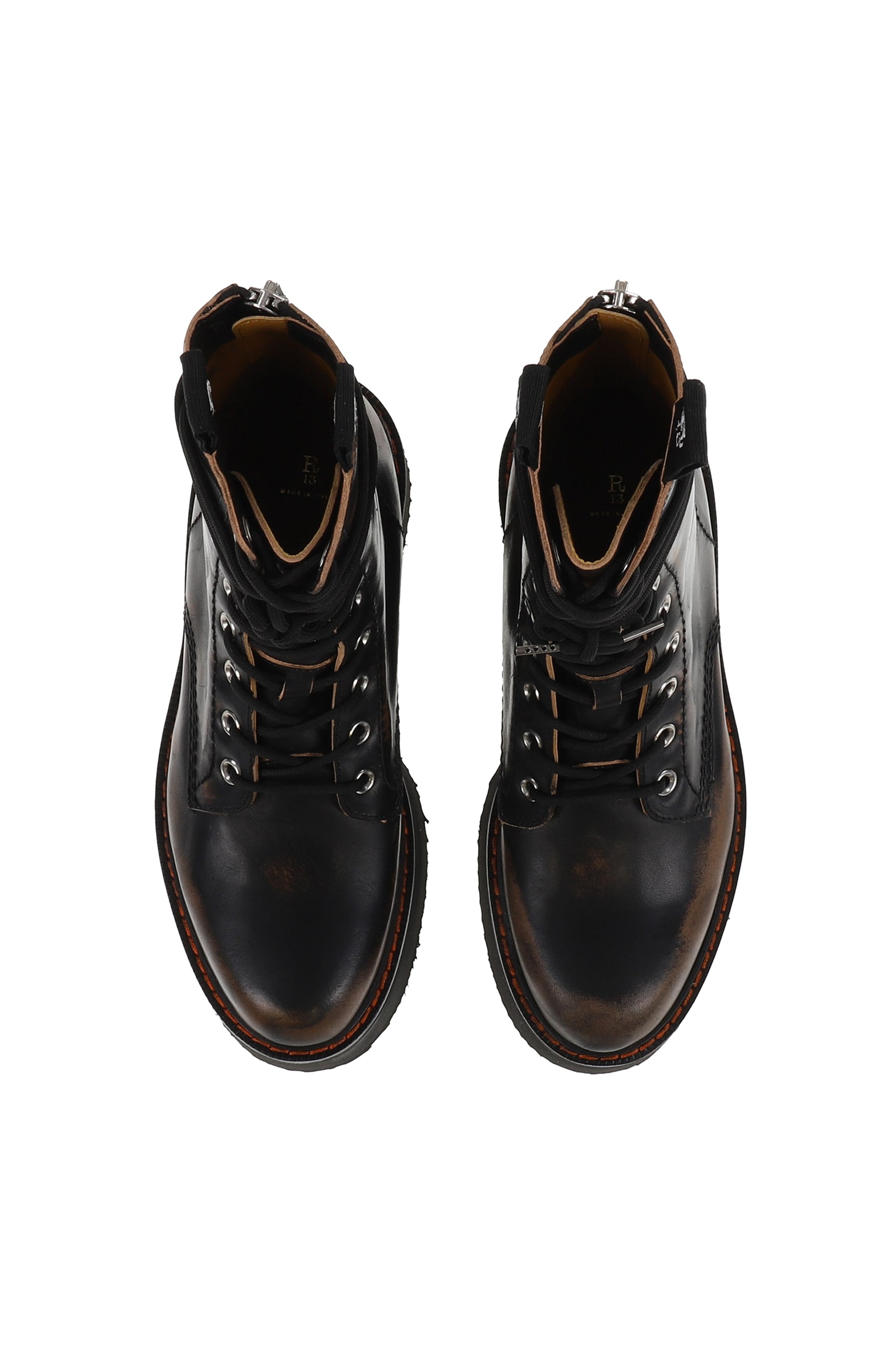 DOUBLE STACK LACE-UP BOOTS / REMOVE