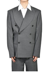 DOUBLE-BREASTED BLAZER / GRY