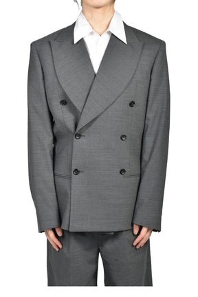 DOUBLE-BREASTED BLAZER / GRY
