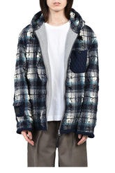 HOODED JACKET / NVY WHT