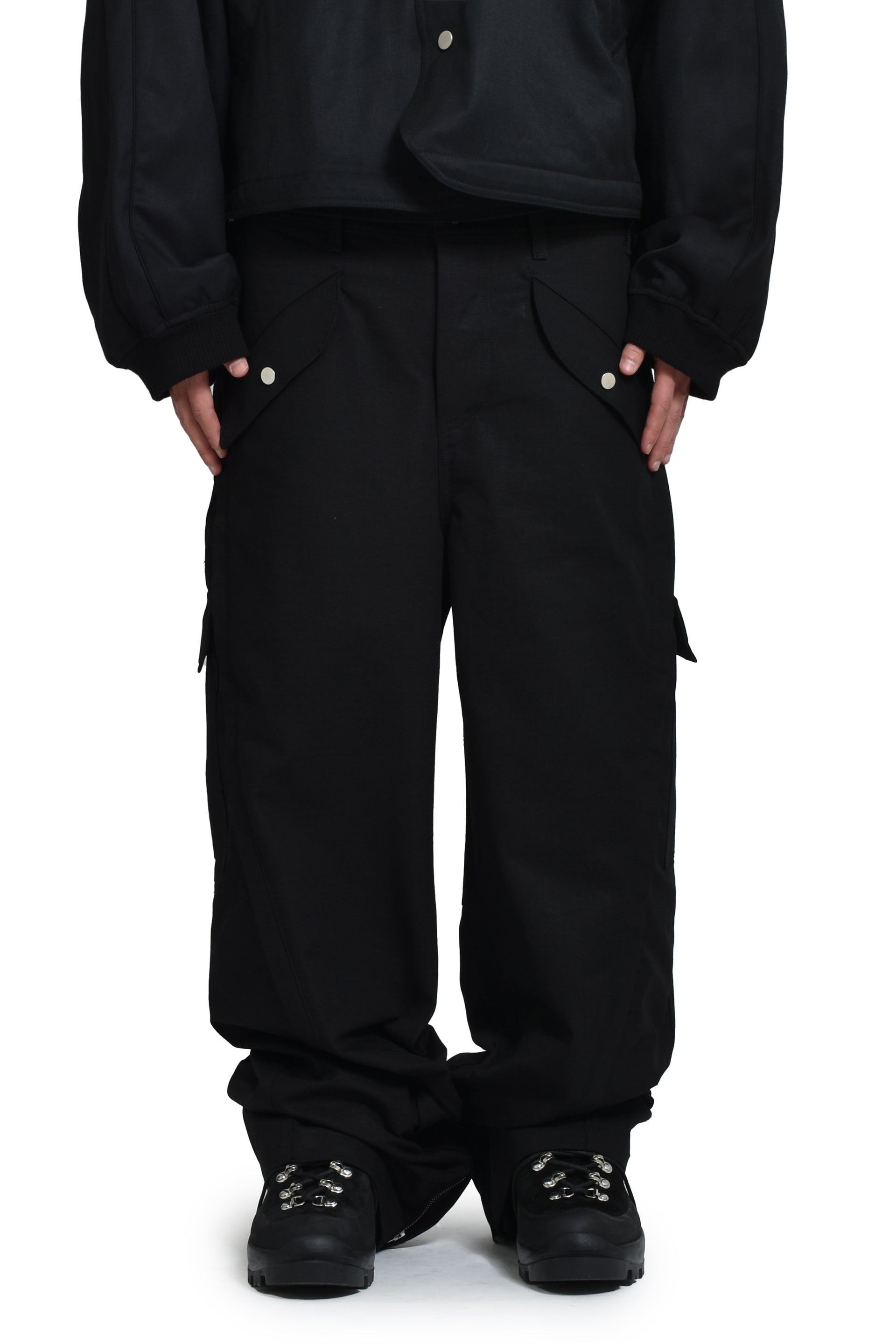 FFFPOSTALSERVICE 3-WAY ZIP CARGO TROUSERS / BLK