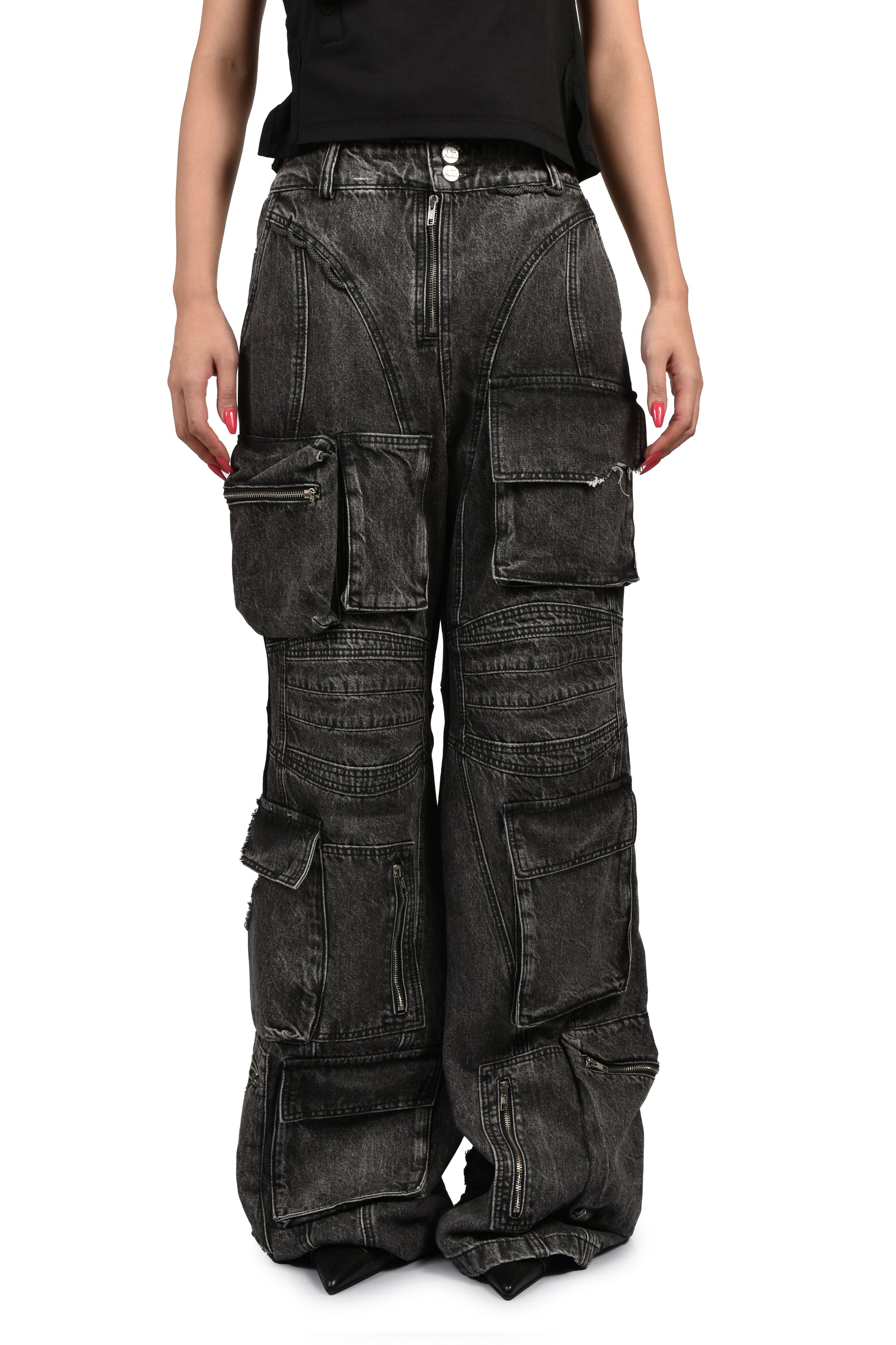 CARGO JEANS / BLK