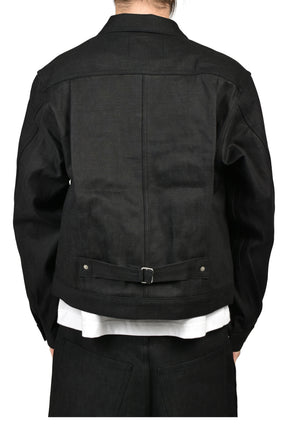 RH TYPE-1 TRUCKER JACKET / RAW BLK