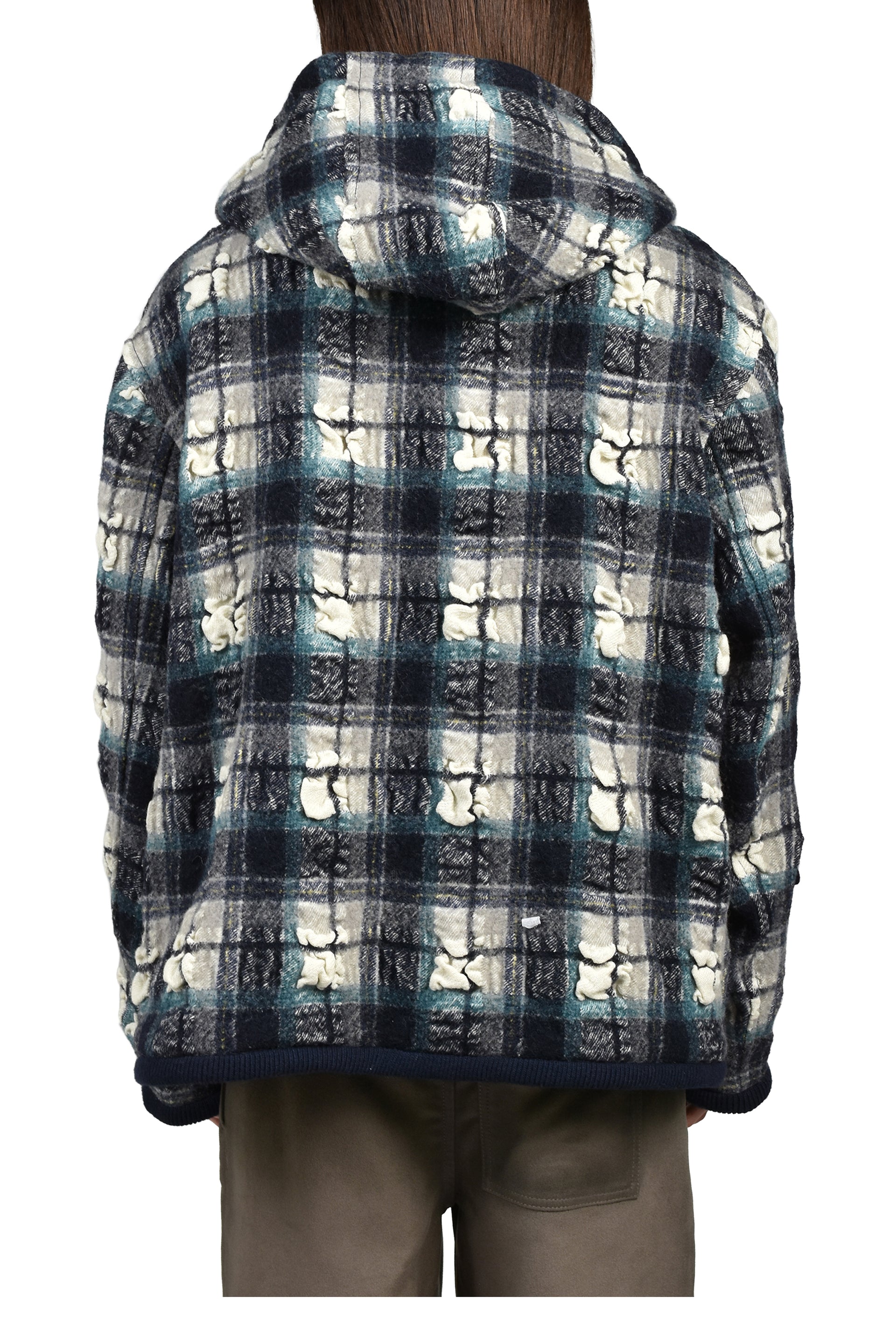 HOODED JACKET / NVY WHT